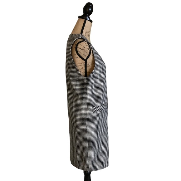 Sag Harbor Black & White Houndstooth Dress Size 4P - Picture 4 of 16